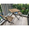 garden table with 2 chairs Acacia Color Dark Brown