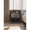 1 Drawer Small Side Table Nightstand Bedside Table