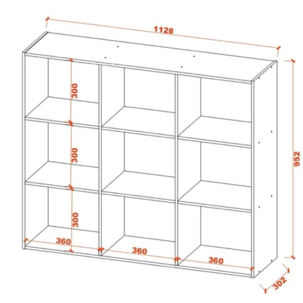 Vc Panel 9 Tier Utility Shelf