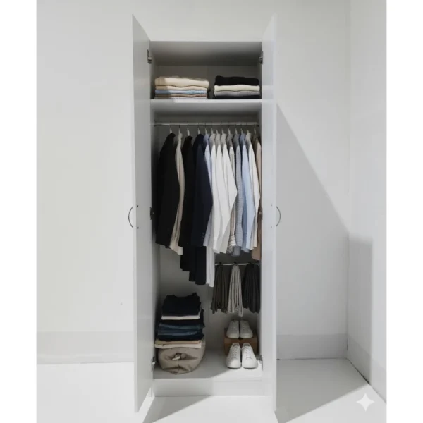 2 Door Wardrobe Storage Cabinet