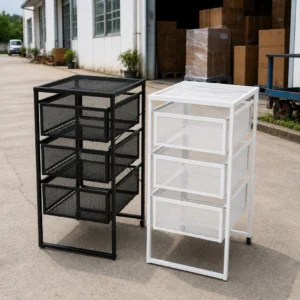 my-11134207-820l6-mqx7nz0yt3b8c0.webp ORIGINAL Swedish Style 3 Drawer Office Storage Cabinet Rolling Mesh Organizer