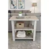 Small Side 2 tier Bed Table Nightstand Bedside Table