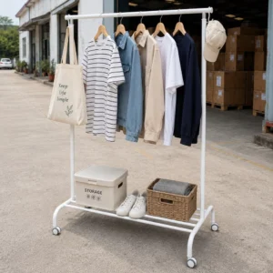 my-11134207-820l9-mqsa1sv3a6tq71.webp ORIGINAL Swedish Style Clothes Rack with Caster Wheels White