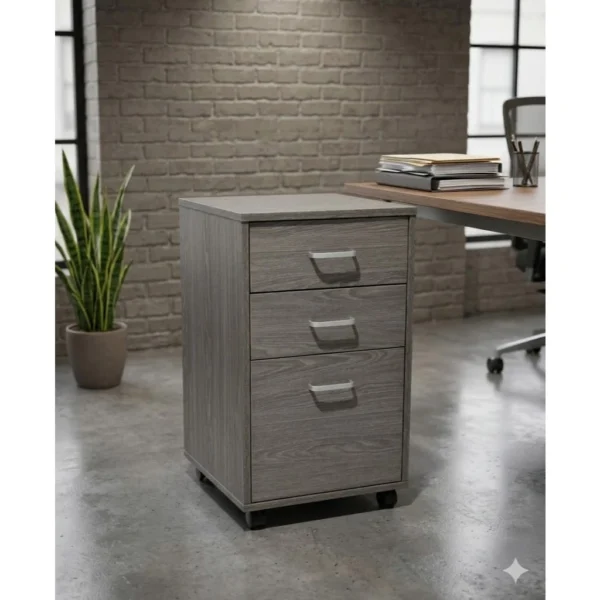 3 Tier Drawer Storage With Castor File cabinet Printer table