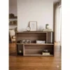 2 Tier Multipurpose Turnable Side Board Cabinet